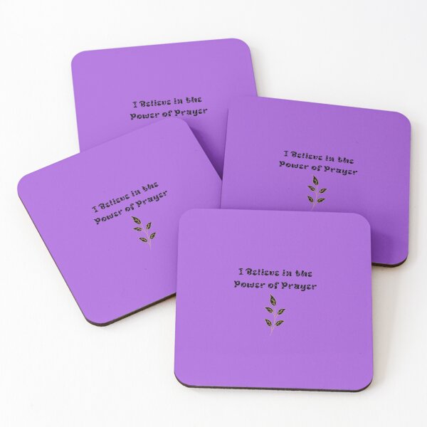 Item preview, (Purple) I Believe in the Power of Prayer designed and sold by Uplifting Vib'n Design and Decor .
