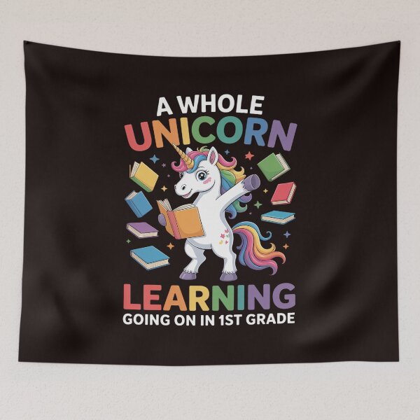 Item preview, 1st grade unicorn first day at School preschool teacher designed and sold by MichaelStalkas.
