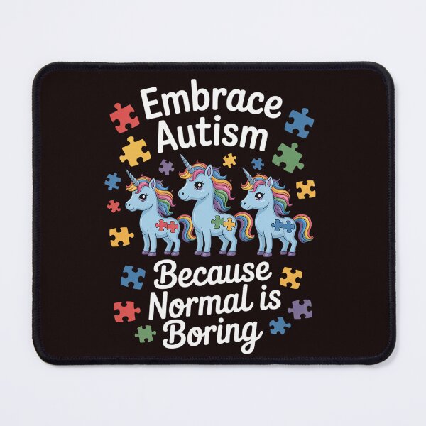 Item preview, Embrace Autism Because Normal Is Boring Unicorn Autism Day designed and sold by MichaelStalkas.