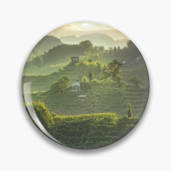 Item preview, Prosecco Hills hogback, vineyards at sunset. Veneto, Italy designed and sold by Stefano Orazzini.