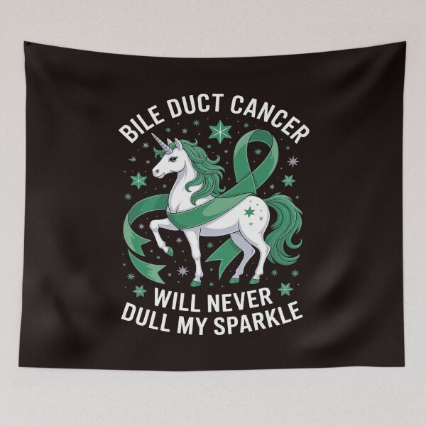 Item preview, Bile Duct Cancer Fighter Funny Quote with Unicorn designed and sold by MichaelStalkas.