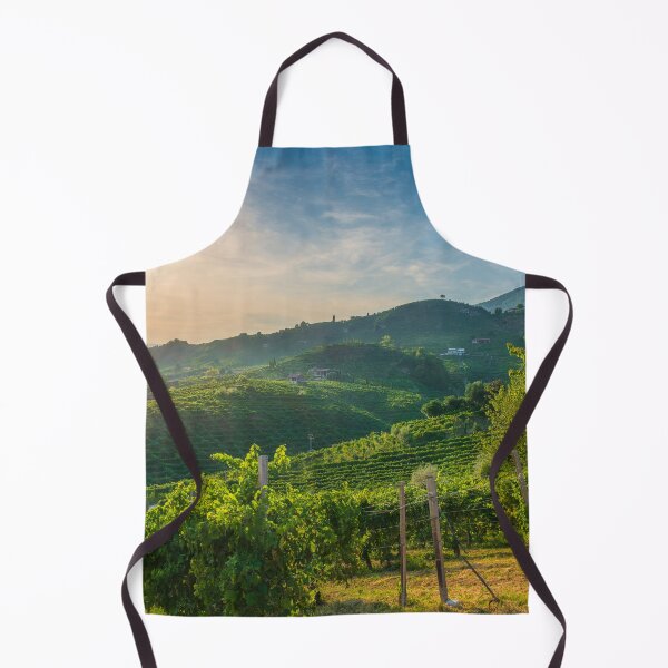 Item preview, Prosecco Hills vineyards and trees at sunset. Valdobbiadene, Italy designed and sold by Stefano Orazzini.