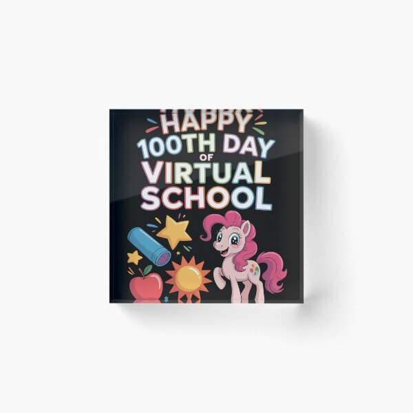 Item preview, Happy 100th Day Of Virtual School Unicorn For Girls And Kids designed and sold by LindseyKris.