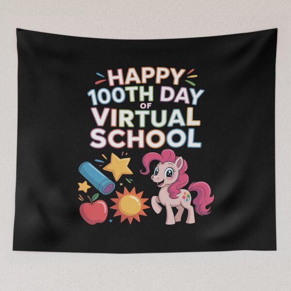 Item preview, Happy 100th Day Of Virtual School Unicorn For Girls And Kids designed and sold by LindseyKris.