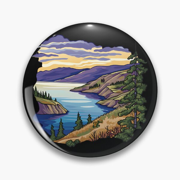 Item preview, Coldstream Vernon Kalamalka Lake Okanagan Drawing - British Columbia  designed and sold by meganohm.