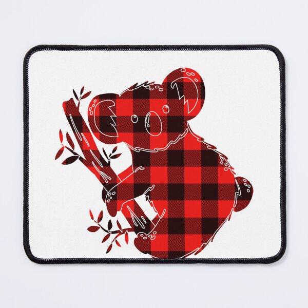 Item preview, Koala Buffalo Plaid Silhouette – Rustic Woodland Farm Animal Design designed and sold by PinkyDona.