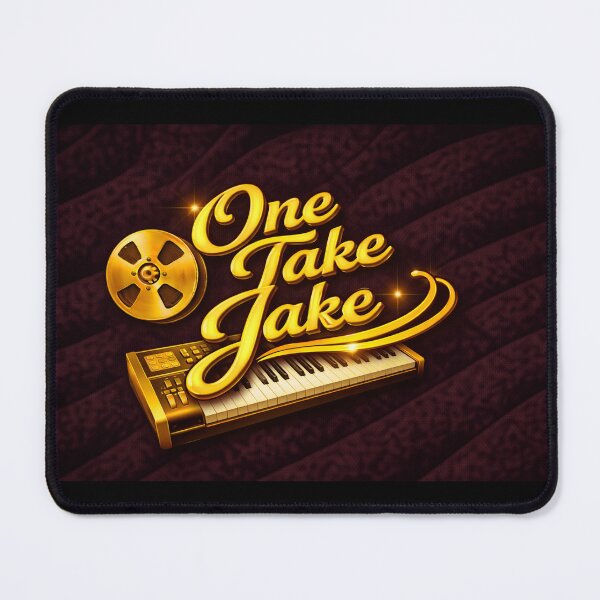 Item preview, One Take Jake – Keyboard Edition (Gold on Black Velvet) designed and sold by MySheetMusicArt.