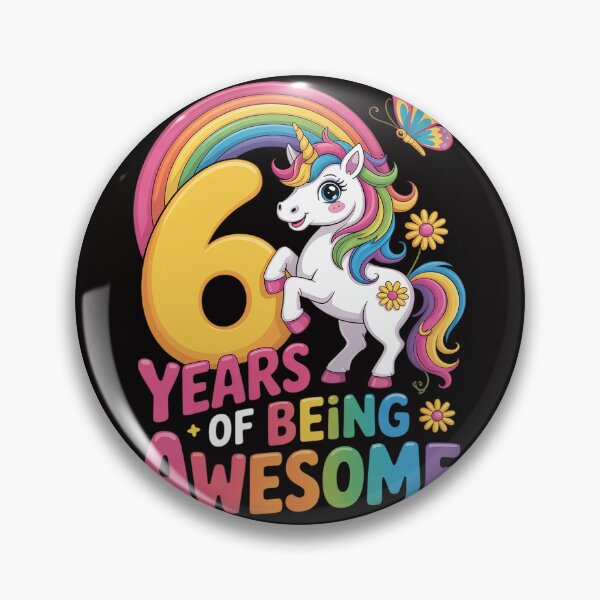 Item preview, Awesome Princess Unicorn Birthday 6 Year Old Girl 6th B-day designed and sold by HudsonErik.