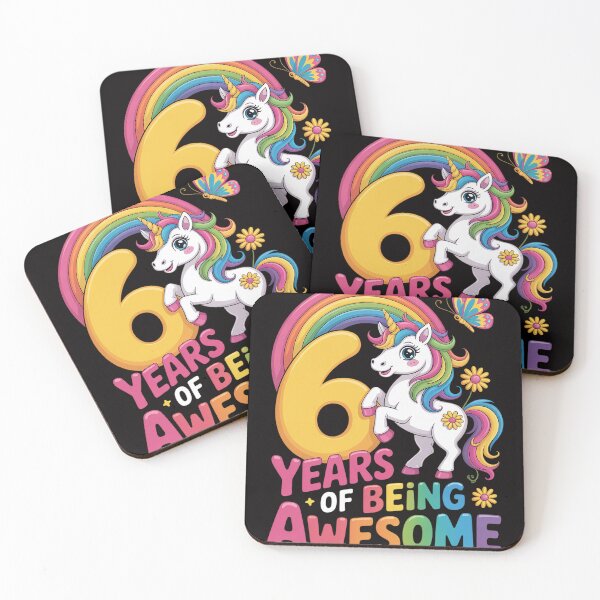Item preview, Awesome Princess Unicorn Birthday 6 Year Old Girl 6th B-day designed and sold by HudsonErik.