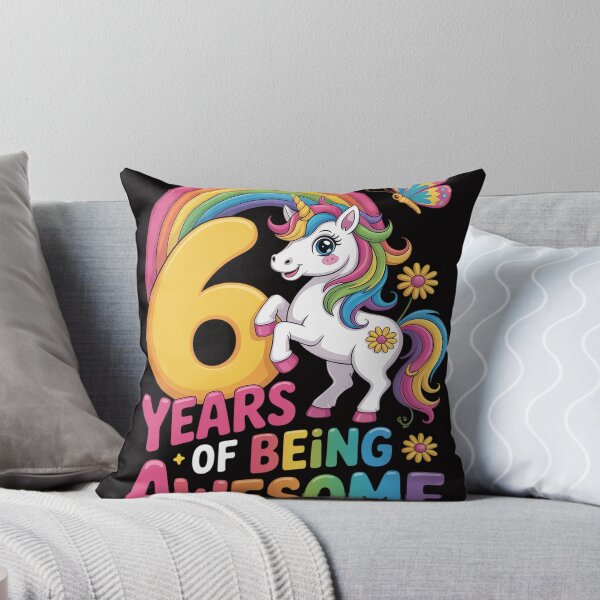 Item preview, Awesome Princess Unicorn Birthday 6 Year Old Girl 6th B-day designed and sold by HudsonErik.