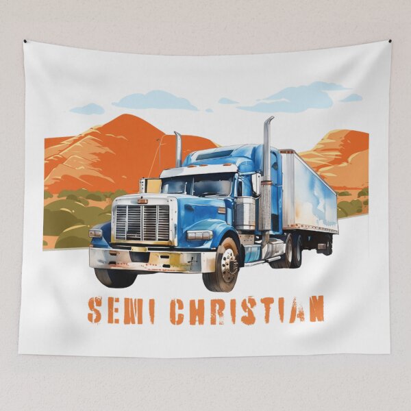 Item preview, Christian Semi Christian Truck Driver 18 Wheeler Trucker Men Women designed and sold by Embers & Incense Co..