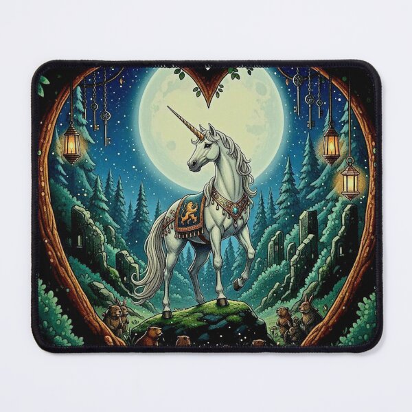 Item preview, The Noble Jewel - Unicorn of the Last Battle designed and sold by Art's Diner.