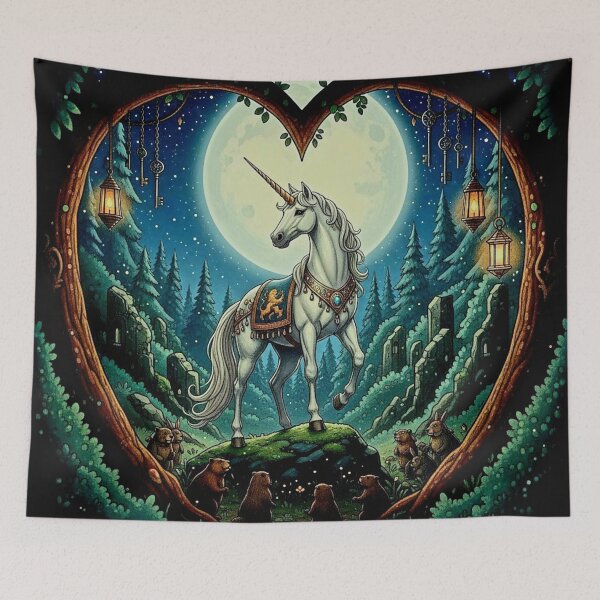 Item preview, The Noble Jewel - Unicorn of the Last Battle designed and sold by Art's Diner.