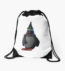 Penguin Party Drawstring Bag