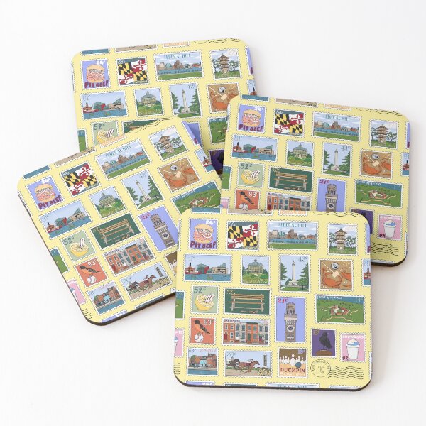 Item preview, Baltimore Stamps - Yellow designed and sold by Elizabeth Weglein.