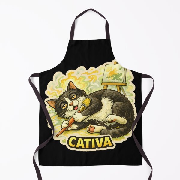Item preview, Stoner & Psychonaut Cats – Cativa – Gift for Stoners • Retro Comics • Vintage Halftone designed and sold by JacobKAurumhead.