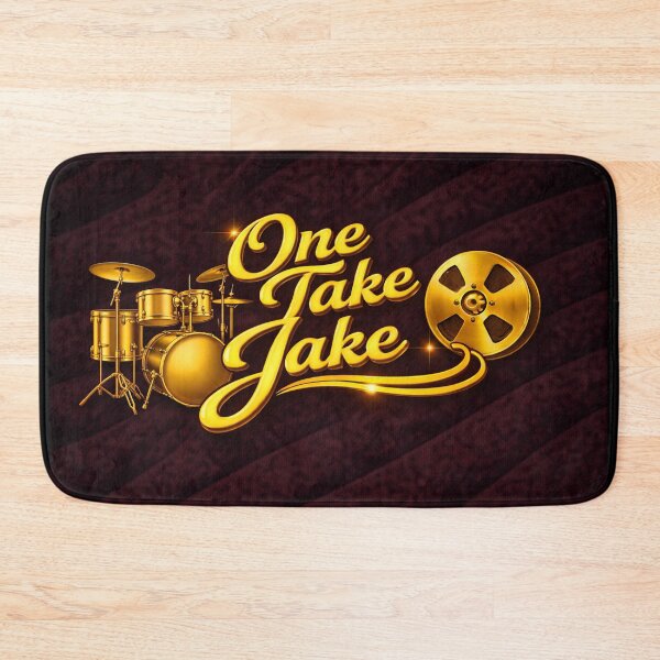Item preview, One Take Jake – Drums Edition (Gold on Black Velvet) designed and sold by MySheetMusicArt.