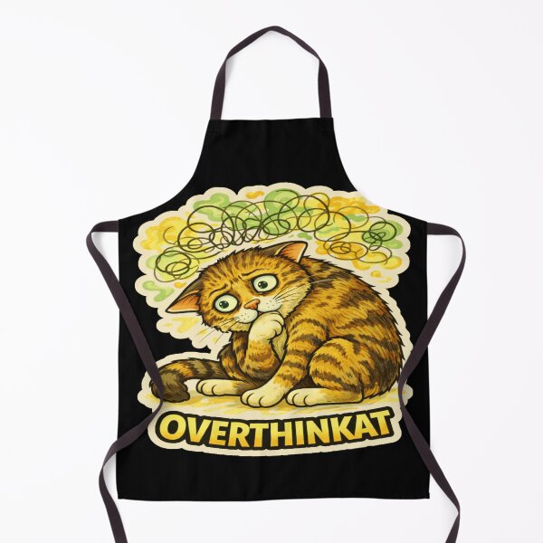 Item preview, Stoner & Psychonaut Cats – Overthinkat – Gift for Stoners • Retro Comics • Vintage Halftone designed and sold by JacobKAurumhead.