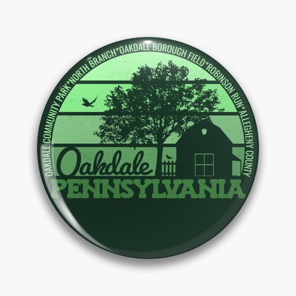 Item preview, Oakdale Pennsylvania Sunset Retro Vintage Local Pride Logo designed and sold by CRHPOD20.