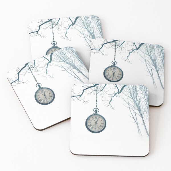 Item preview, Frozen Time – Symbolic Pocket Watch Illustration | Surreal Winter Art designed and sold by VivoStudio.