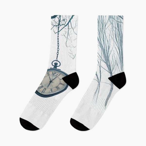 Item preview, Frozen Time – Symbolic Pocket Watch Illustration | Surreal Winter Art designed and sold by VivoStudio.