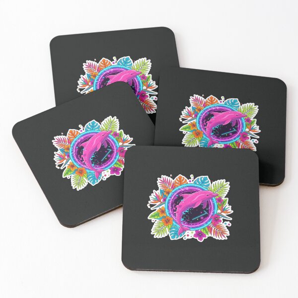 Item preview, Cybernetic Pink Dolphin: Evolution of the Neon Ocean designed and sold by NEO ANDINA.
