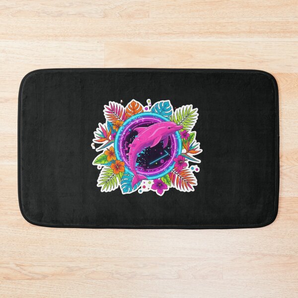 Item preview, Cybernetic Pink Dolphin: Evolution of the Neon Ocean designed and sold by NEO ANDINA.