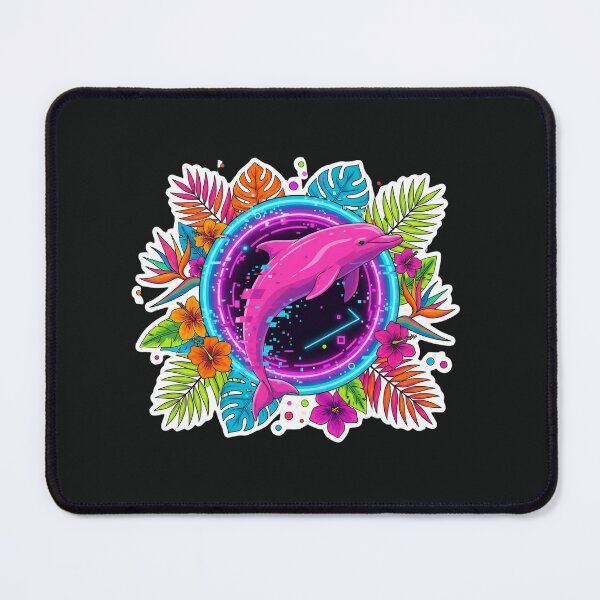 Item preview, Cybernetic Pink Dolphin: Evolution of the Neon Ocean designed and sold by NEO ANDINA.