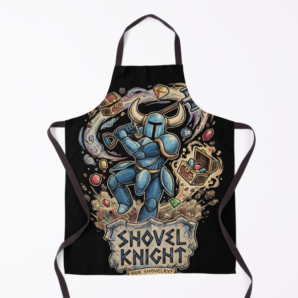 Item preview, Shovel Knight Treasure Trove Blue Knight Shovel Weapon Relics Plague Knight Specter King Shield Knight Yacht Club Games Retro Pixel Art Fan Art Portrait Poster T-Shirt Sticker Print Gift designed and sold by Senpaiwaves.