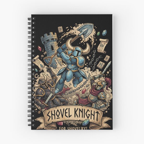 Item preview, Shovel Knight Treasure Trove Blue Knight Shovel Weapon Relics Plague Knight Specter King Shield Knight Yacht Club Games Retro Pixel Art Fan Art Portrait Poster T-Shirt Sticker Print Gift designed and sold by Senpaiwaves.