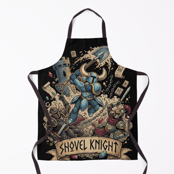 Item preview, Shovel Knight Treasure Trove Blue Knight Shovel Weapon Relics Plague Knight Specter King Shield Knight Yacht Club Games Retro Pixel Art Fan Art Portrait Poster T-Shirt Sticker Print Gift designed and sold by Senpaiwaves.