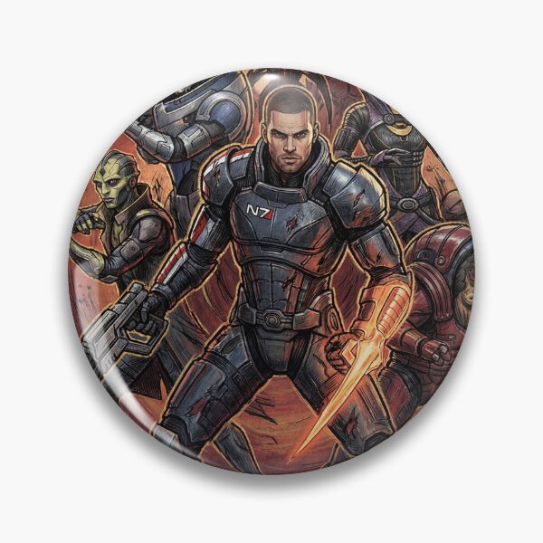 Item preview, Mass Effect 2 Normandy Crew Miranda Jacob Jack Mordin Garrus Tali Thane Samara Legion Zaeed Collage Fan Art Poster T-Shirt Sticker Print Gift designed and sold by Senpaiwaves.