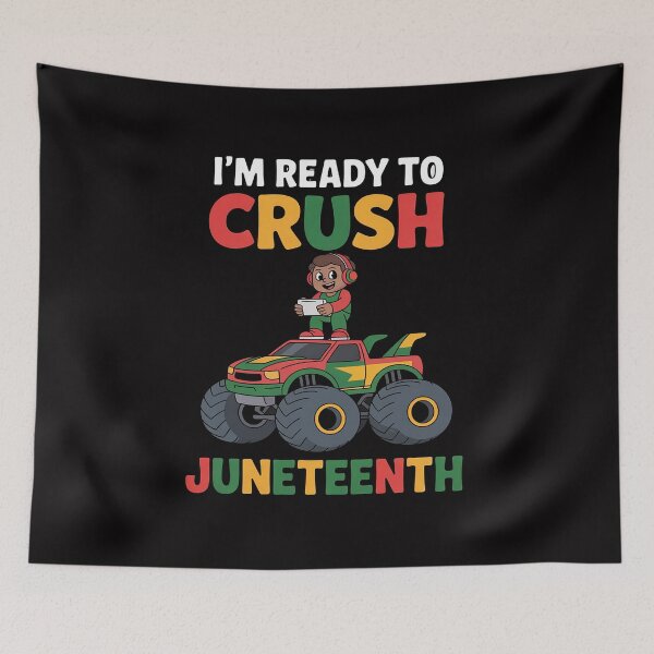 Item preview, Kids I'm Ready To Crush Juneteenth Gamer Boys Toddler Truck designed and sold by HermanTricia.