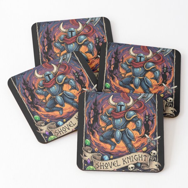 Item preview, Shovel Knight Treasure Trove Blue Knight Shovel Weapon Relics Plague Knight Specter King Shield Knight Yacht Club Games Retro Pixel Art Fan Art Portrait Poster T-Shirt Sticker Print Gift designed and sold by Senpaiwaves.