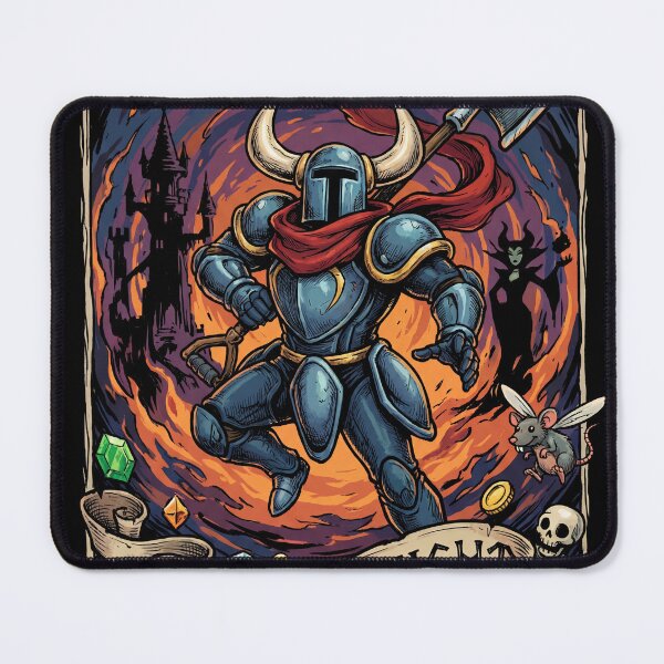 Item preview, Shovel Knight Treasure Trove Blue Knight Shovel Weapon Relics Plague Knight Specter King Shield Knight Yacht Club Games Retro Pixel Art Fan Art Portrait Poster T-Shirt Sticker Print Gift designed and sold by Senpaiwaves.