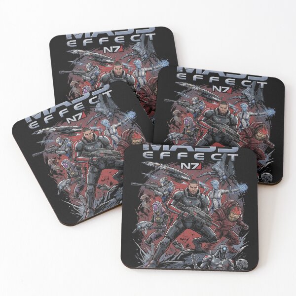 Item preview, Mass Effect N7 Normandy Crew Miranda Jacob Jack Mordin Garrus Tali Thane Samara Legion Zaeed Collage Fan Art Poster T-Shirt Sticker Print Gift designed and sold by Senpaiwaves.