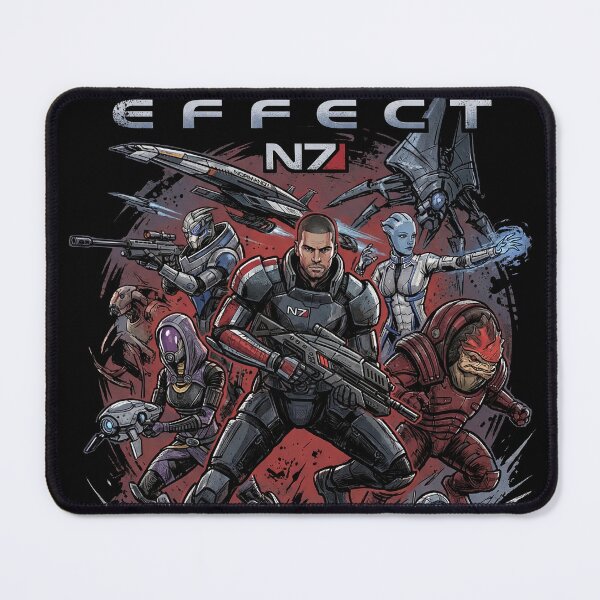 Item preview, Mass Effect N7 Normandy Crew Miranda Jacob Jack Mordin Garrus Tali Thane Samara Legion Zaeed Collage Fan Art Poster T-Shirt Sticker Print Gift designed and sold by Senpaiwaves.
