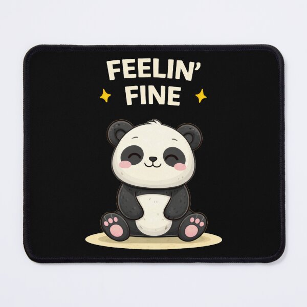 Item preview, Feelin’ Fine Cute Panda Quote designed and sold by Papier Atelier Art.