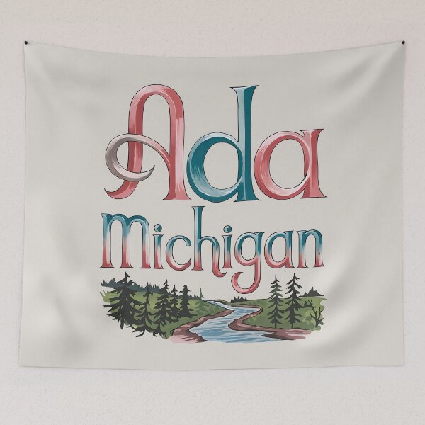 Artikelvorschau, Ada, Michigan, Ada Mi, Ada Michigan entworfen und verkauft von MoMidoStore.
