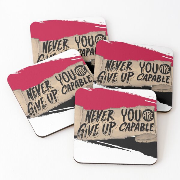 Item preview, never give up you are capable designed and sold by “Popvanta – pop-culture-t-shirt-store .