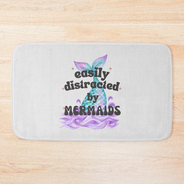 Item preview, Easily distracted by mermaids for mermaid lover cute girly tail fantasy pastel sea ocean  designed and sold by Fantasy Cache.