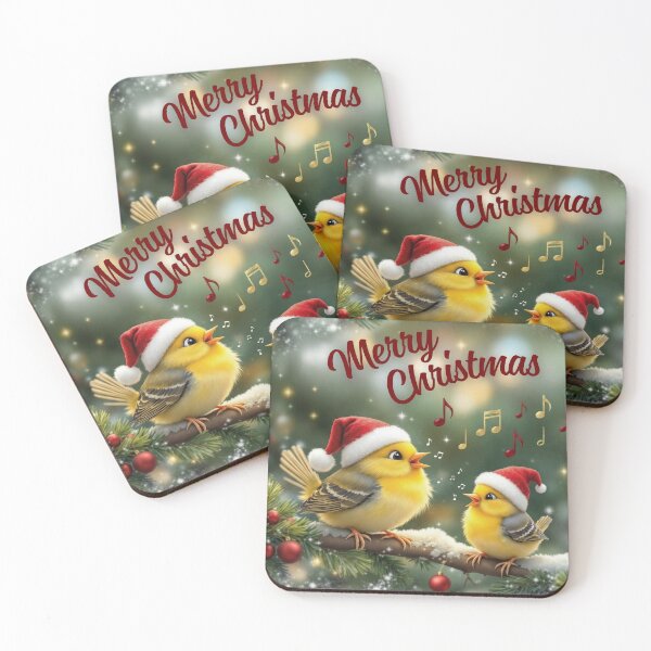 Item preview, Merry Christmas Singing Birds designed and sold by MORELL Design.