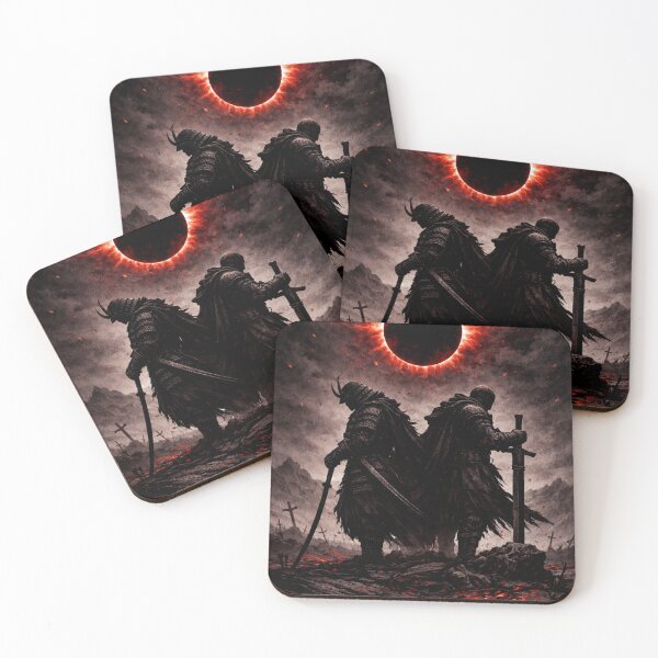 Item preview, Eclipse of Honor – Samurai and Crusader Dark Epic Art designed and sold by ShenGha-design.