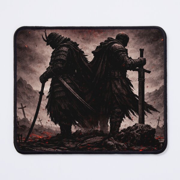 Item preview, Eclipse of Honor – Samurai and Crusader Dark Epic Art designed and sold by ShenGha-design.