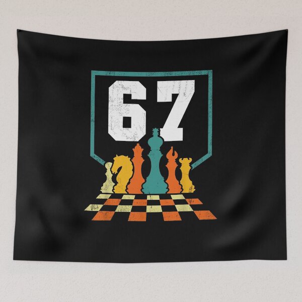 Item preview, Retro Chess Club 67 Six Seven T-Shirt Design designed and sold by LashondaGreen89.