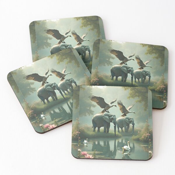 Item preview, Swans and elephants designed and sold by Creative Visualize.