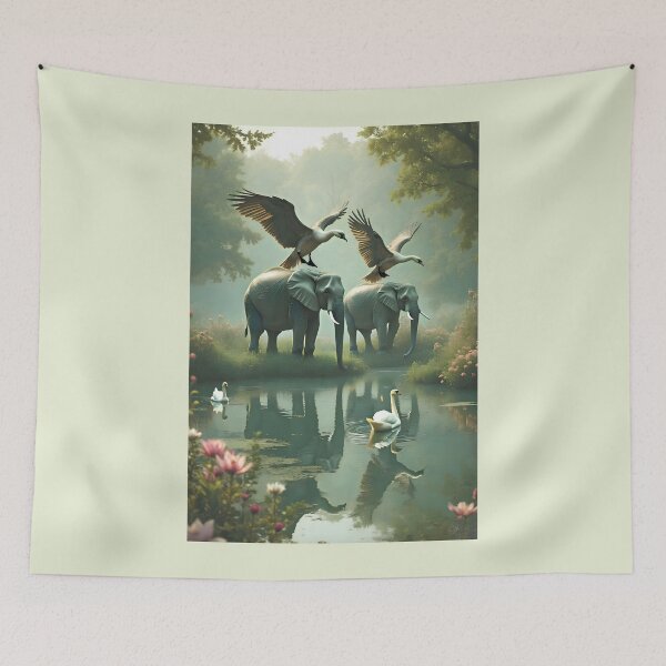 Item preview, Swans and elephants designed and sold by Creative Visualize.