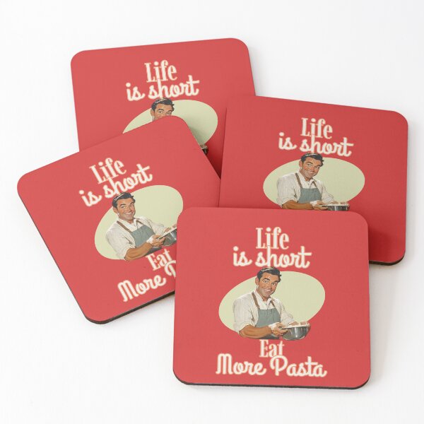 Item preview, Life is Short, Eat More Pasta – Italian Food designed and sold by VinoVibesApp.