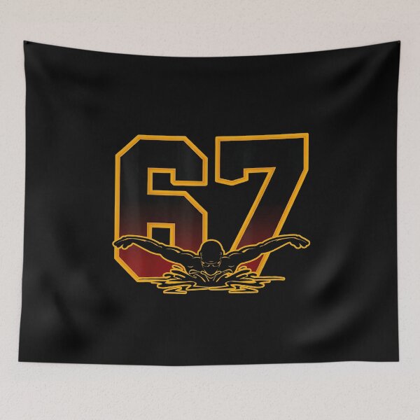 Item preview, Bold Swimmer 67 Six Seven Sports Graphic Tee designed and sold by LashondaGreen89.