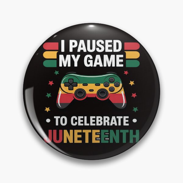Item preview, Juneteenth Gamer Paused My Video Game June 19th Black Pride designed and sold by cherylbartlett.